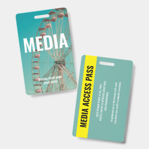 Badge Accès à l'événement de concert du festival de musi