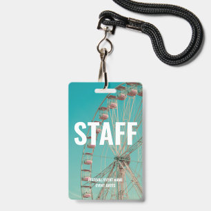Badge Accès au personnel pour les événements de concerts