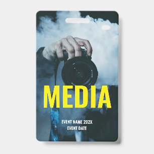 Badge Accès personnalisé aux médias Concert Festival Jau