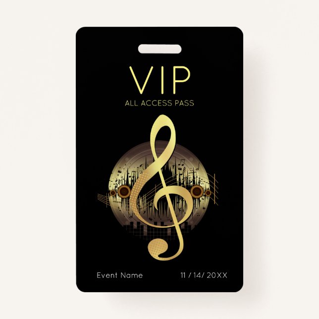 Badge Accès VIP haute résolution (Devant)