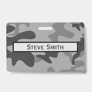 Badge Accessoires Camouflage Grey