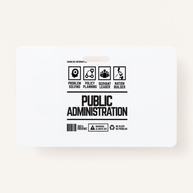 Badge administration publique (Devant)