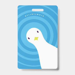 Badge Affiche de mise en page d'été