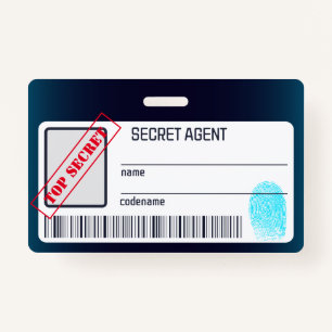 Badge Agent secret Détective Spy Mystery Party