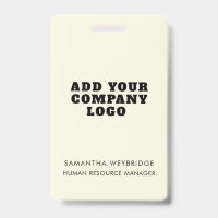 Ajoutez Votre Logo d'Entreprise Employé Simple de