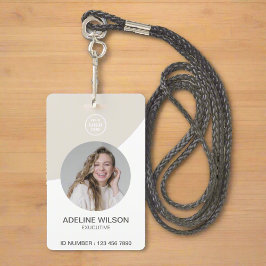 Badge Ajoutez votre logo professionnel et votre photo