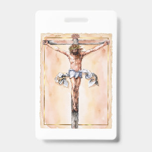 Badge Albrecht Dürer 1505 insigne du Christ en croix