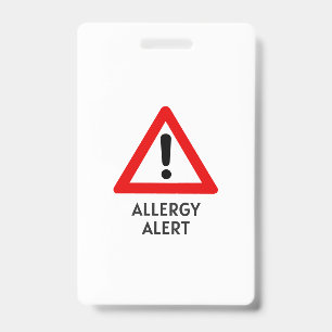 Badge Alerte d'allergie au maïs