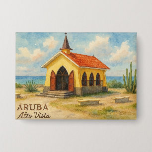 Badge Alto Vista Aruba aquarelle