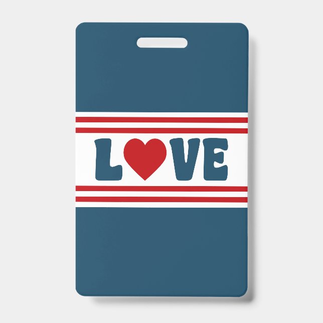Badge Amour design (Avant)
