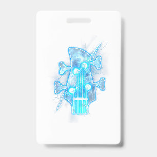 Badge Amoureux de guitare   Tête d'un joueur de guitare 