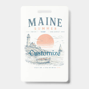 Badge Amusement d'été dans le Maine Thunder_Cove