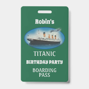 Badge Anniversaire du Titanic Bateau de la White Star Li