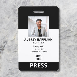 Badge Appuyez sur la photo professionnelle de l'employé