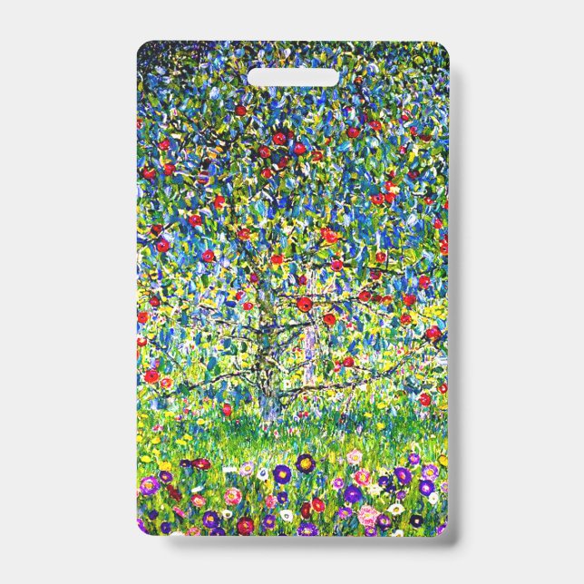 Badge Arbre pomme Gustav Klimt (Front)