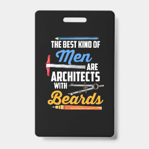 Badge Architectes Masculins Avec Barbe