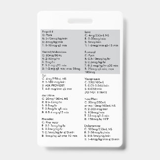 BADGE ARMC MEDS