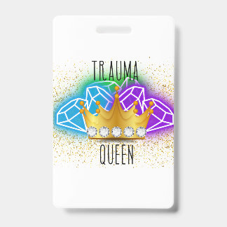 Badge Arrière-plan de l'insigne de la reine Trauma