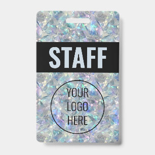Badge Arrière - plan en pierre optique holographique