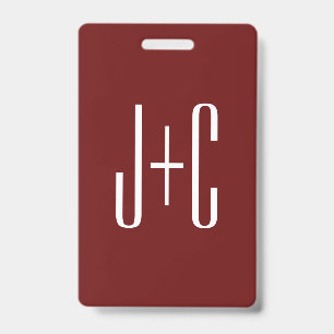 Badge Arrière - plan rouge et texte blanc de Bourgogne m