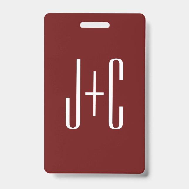 Badge Arrière - plan rouge et texte blanc de Bourgogne m (Front)