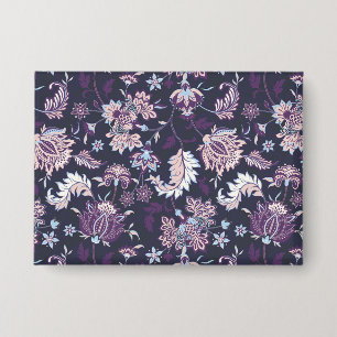 Badge Arrière - plan violet Big Floral Motif sans joint