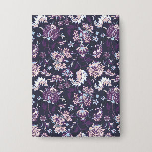 Badge Arrière - plan violet Big Floral Motif sans joint