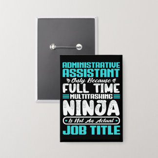 Badge Assistant administratif Titre du travail Professio