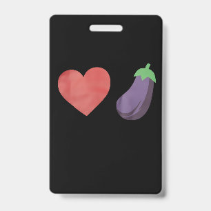 Badge Aubergine Amour Drôle Gay Fierté LGBTQ