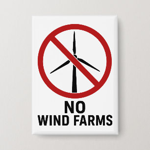 Badge Aucune ferme éolienne - Aucune éolienne