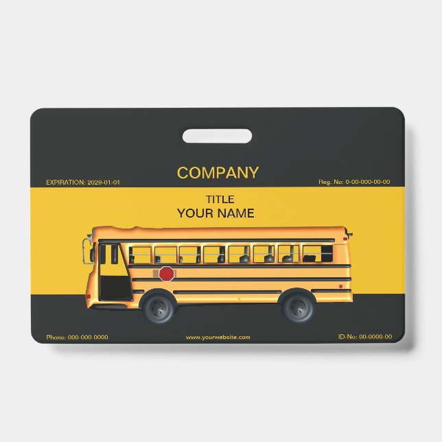 Badge Autobus scolaire (Avant)
