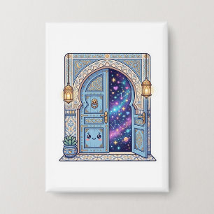 Badge Autocollant de porte marocaine magique Kawaii mign