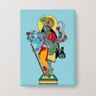 Badge Autocollants Lord Krishnakali