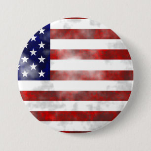Badge Avec Agrafe Norme des Etats-Unis Amérique, bouton rond de
