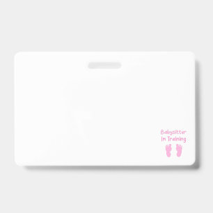 Badge Babysitter En Formation