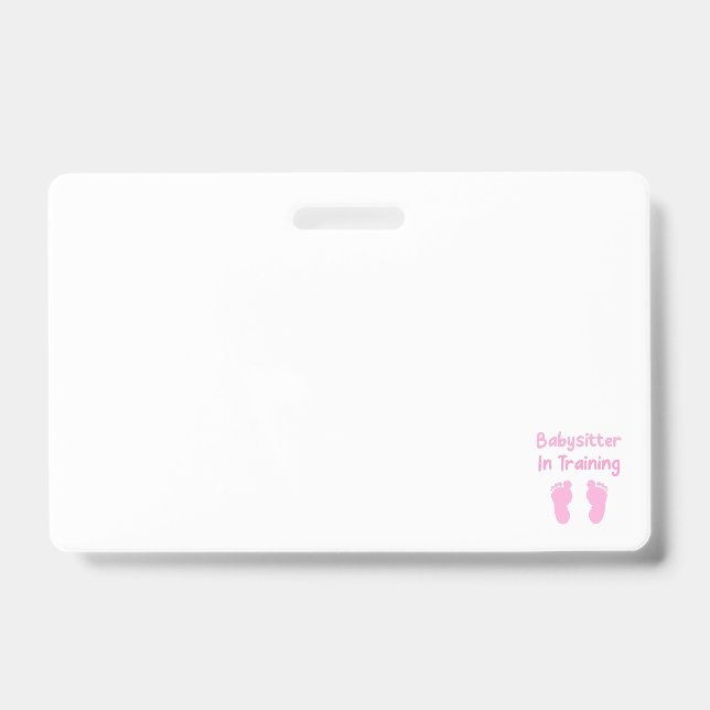 Badge Babysitter En Formation (Face)
