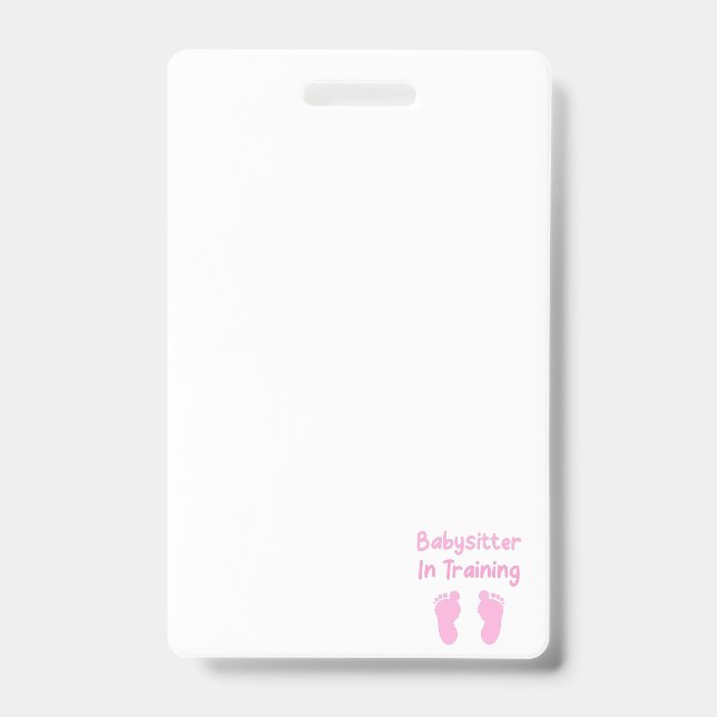Badge Babysitter En Formation (Avant)