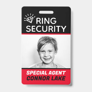 Badge Bague de sécurité personnalisée Bague de porteur d