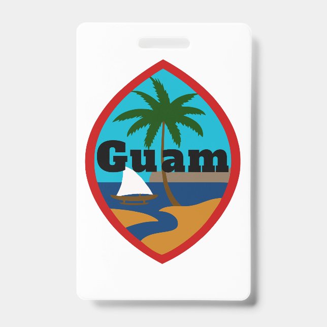 Badge Balise Bagage de sceau de Guam (Avant)
