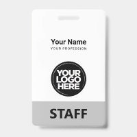 Balise de personnel du logo commercial gris minima