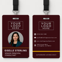 Balise Nom de l'entreprise personnalisée du logo d
