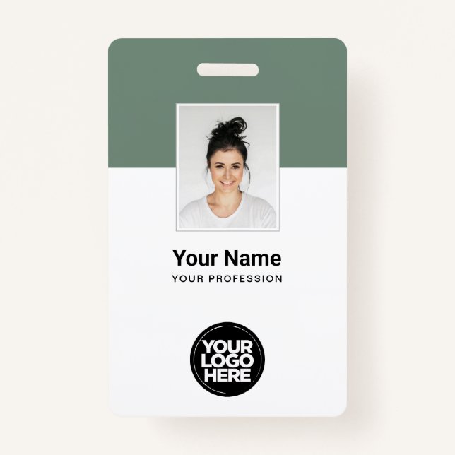 Badge Balises de nom d'employé personnalisé (Devant)
