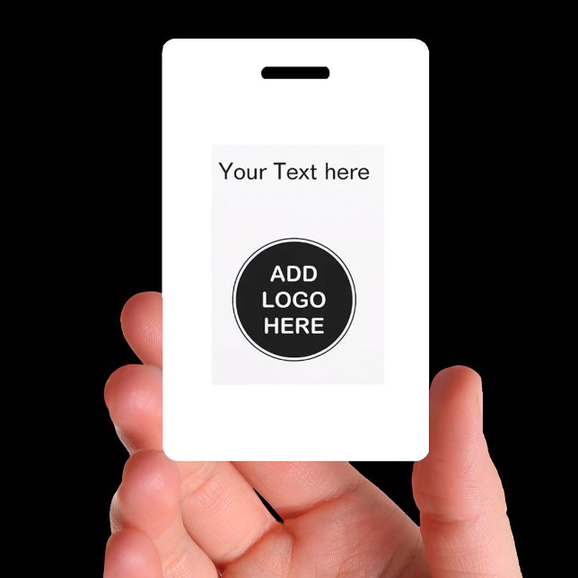 Badge Balises d'employés du logo commercial Budget (Logo Name Badges)