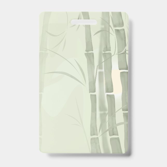 Badge Bambou vert (Avant)
