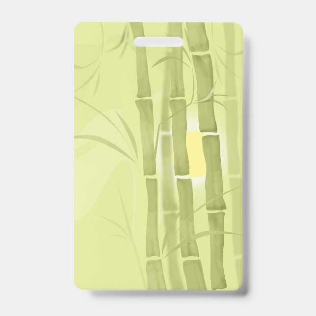 Badge Bambou vert (Avant)