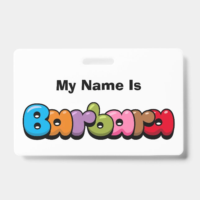 Badge Barbara (Avant)