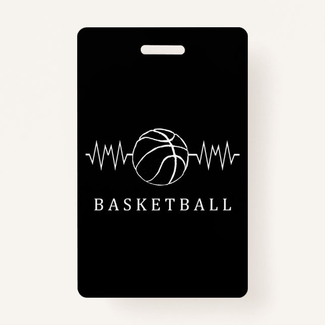 Badge Basket-ball Heartbeat 2 (Devant)