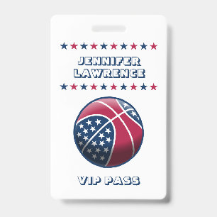 Badge Basketball pour la fête du 4 juillet