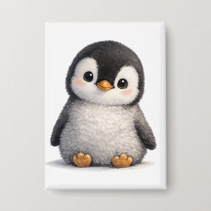 Badge Bébé Manchot Mignon – Design Doux et Adorable