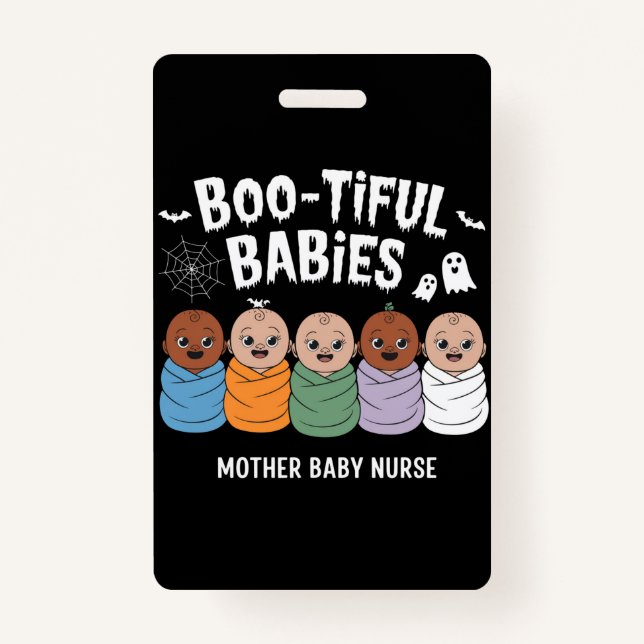 Badge Bébés nourrissants Mère Bébé Infirmière Halloween (Devant)